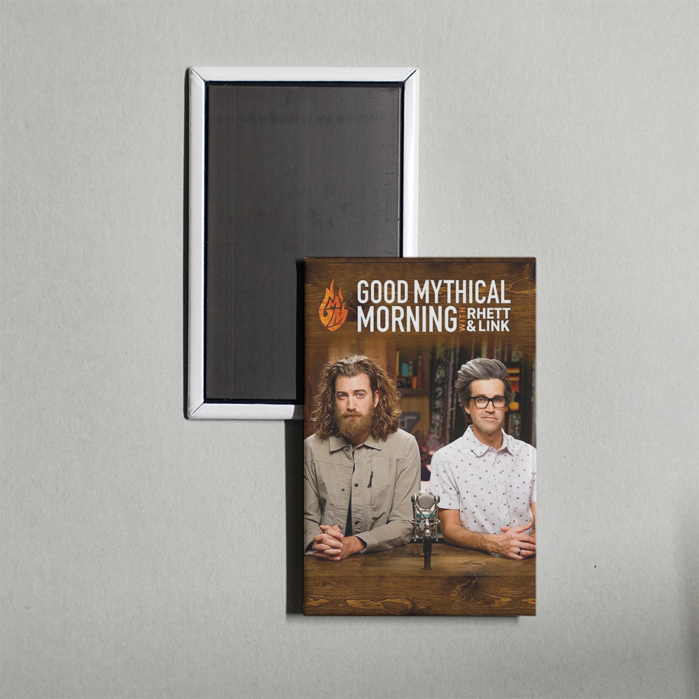 Good Mythical Morning TV Show Fridge Magnet