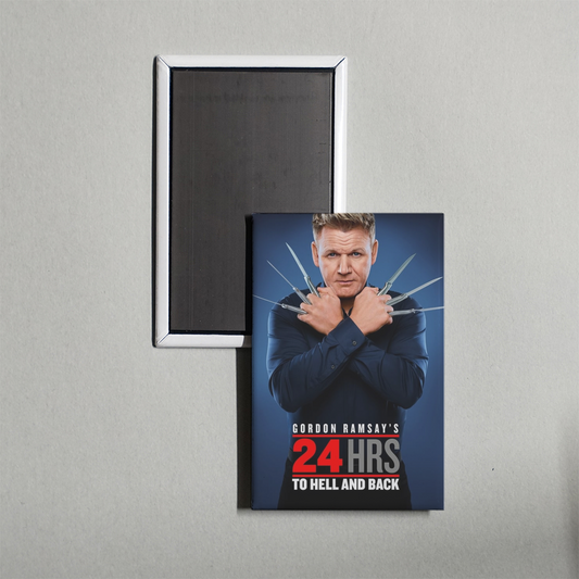 Gordon Ramsay's 24 Hours to Hell and Back TV Show Fridge Magnet
