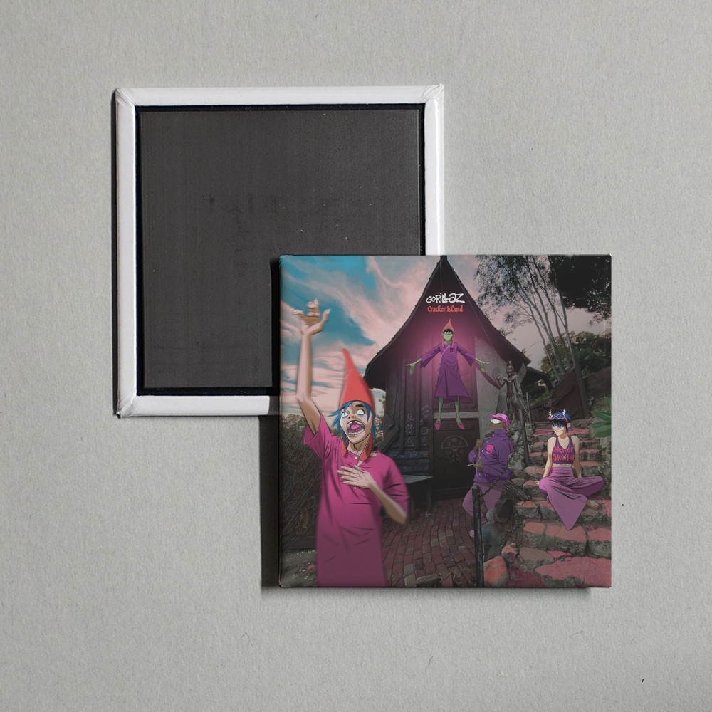 Gorillaz - Cracker Island Album Cover Fridge Magnet