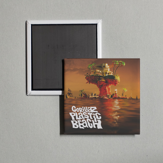 Gorillaz - Plastic Beach Album Cover Fridge Magnet