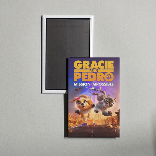 Gracie & Pedro Pets to the Rescue Mini Movie Fridge Magnet