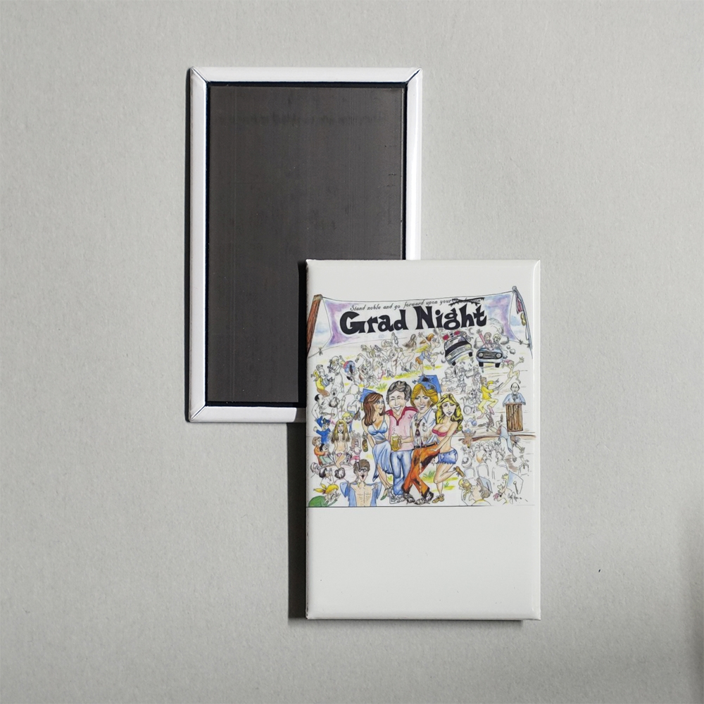 Grad Night Mini Movie Fridge Magnet
