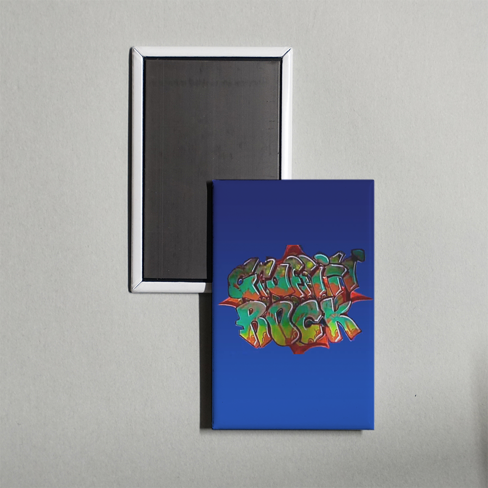 Graffiti Rock TV Show Fridge Magnet
