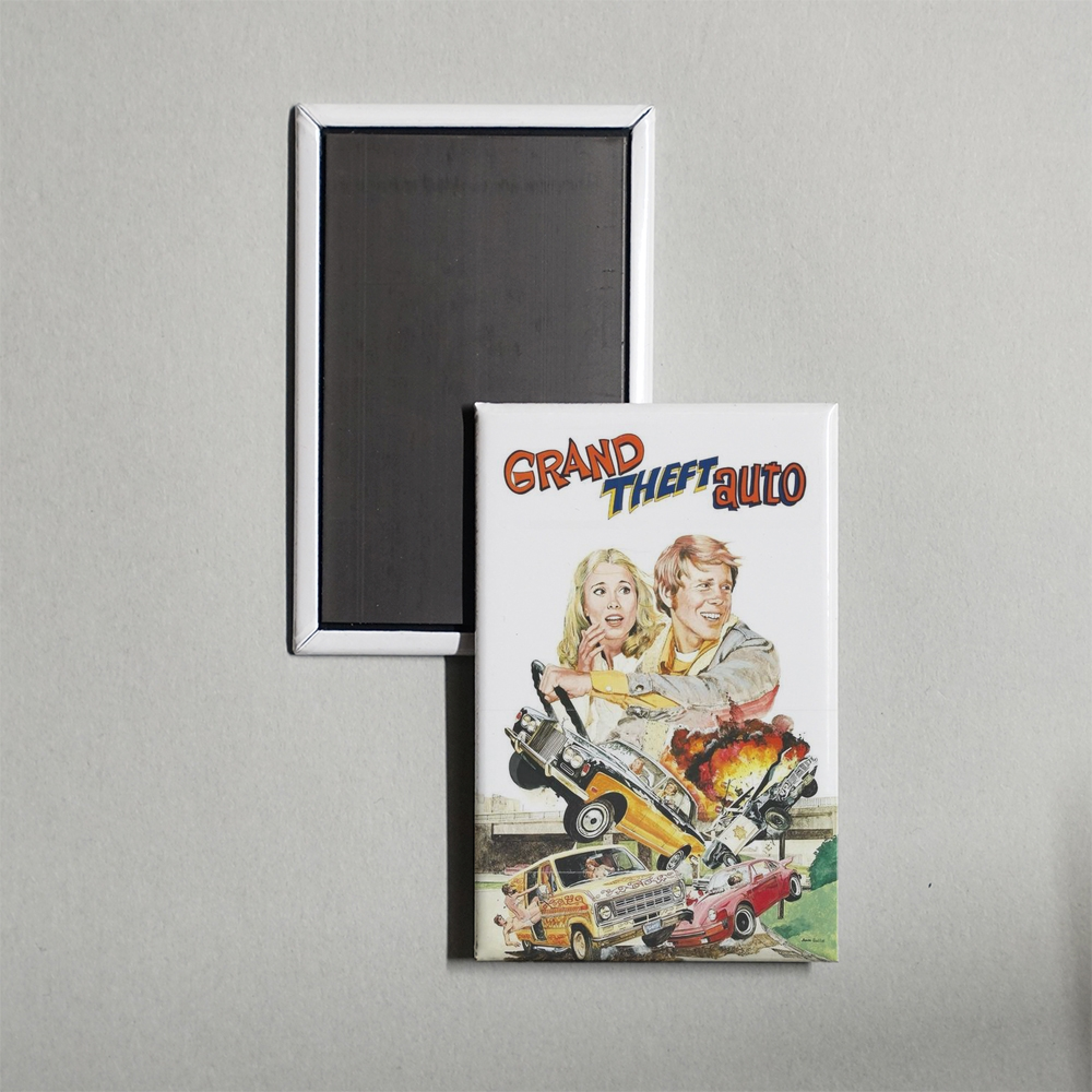 Grand Theft Auto Mini Movie Fridge Magnet