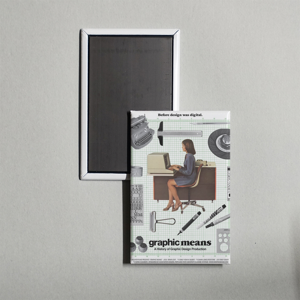 Graphic Means A History of Graphic Design Production Mini Movie Fridge Magnet
