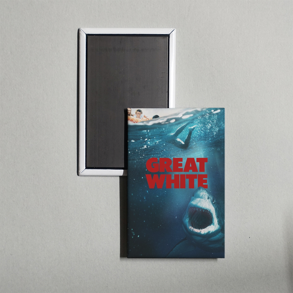 Great White Mini Movie Fridge Magnet