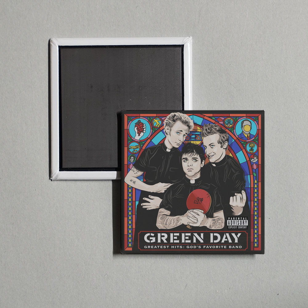 Green Day - Greatest Hits God's Favorite Band Album Cover Fridge Magnet