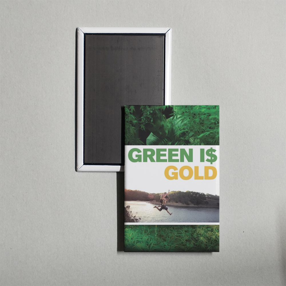 Green Is Gold Mini Movie Fridge Magnet