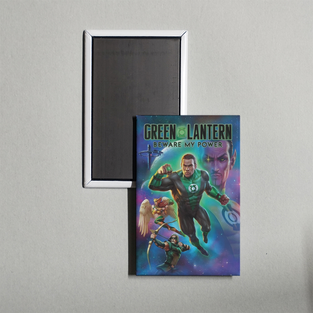 Green Lantern Beware My Power Mini Movie Fridge Magnet