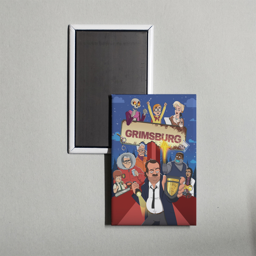 Grimsburg TV Show Fridge Magnet