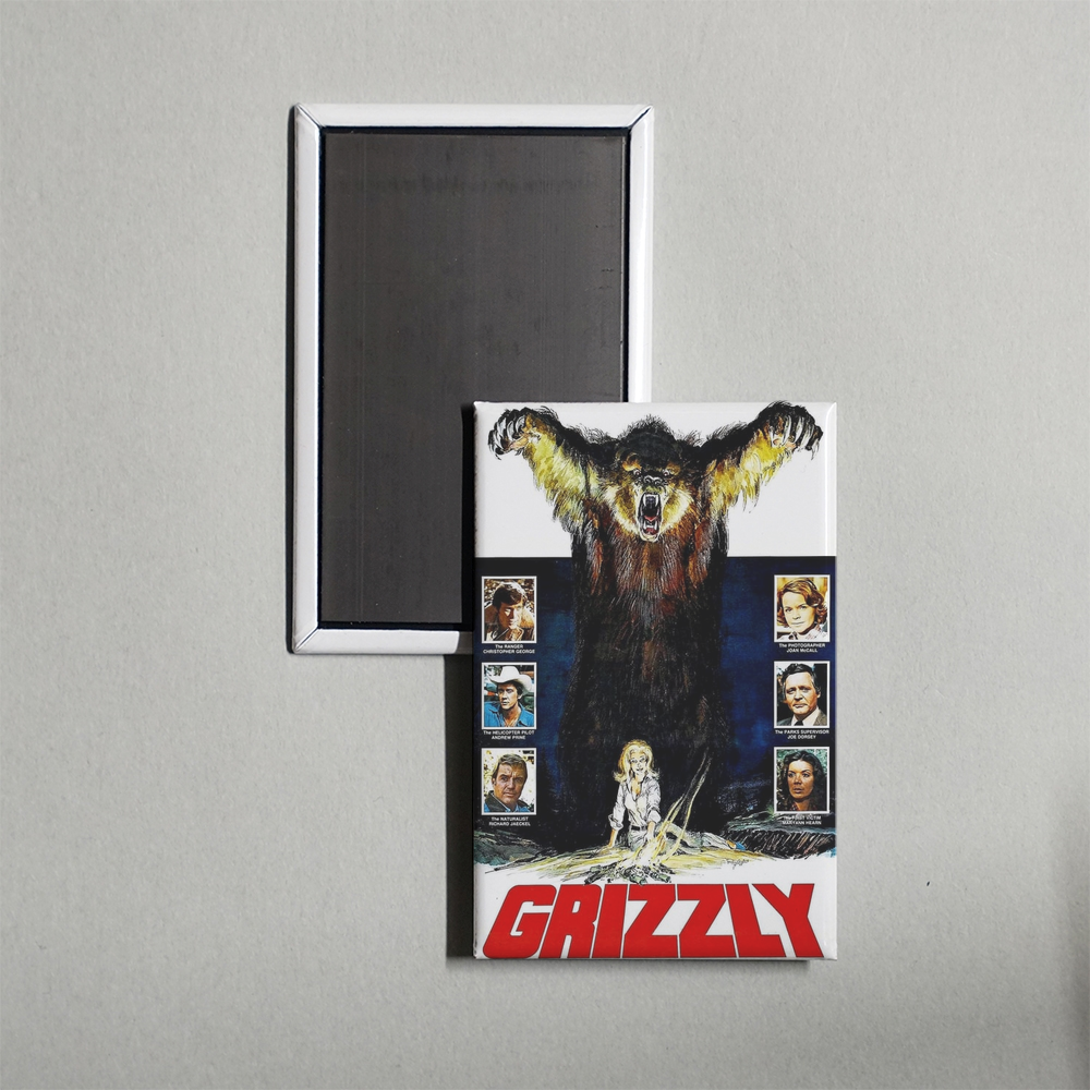 Grizzly Mini Movie Fridge Magnet