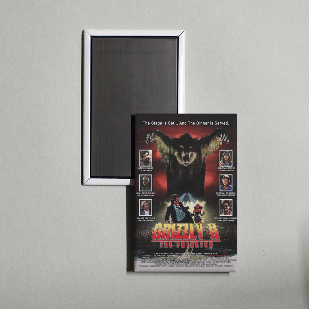 Grizzly II Revenge Mini Movie Fridge Magnet