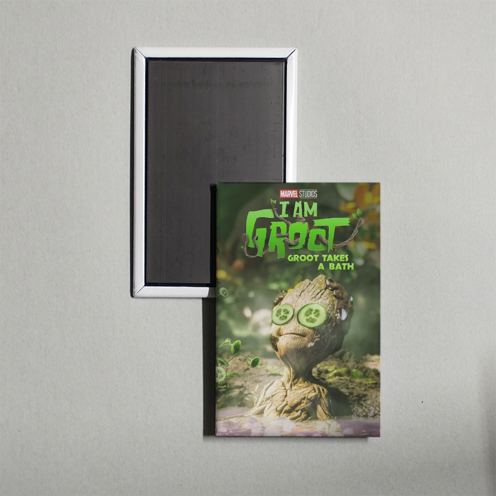 Groot Takes a Bath Mini Movie Fridge Magnet