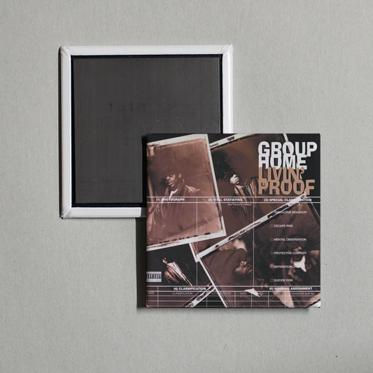 Group Home - Livin' Proof Album Cover Fridge Magnet