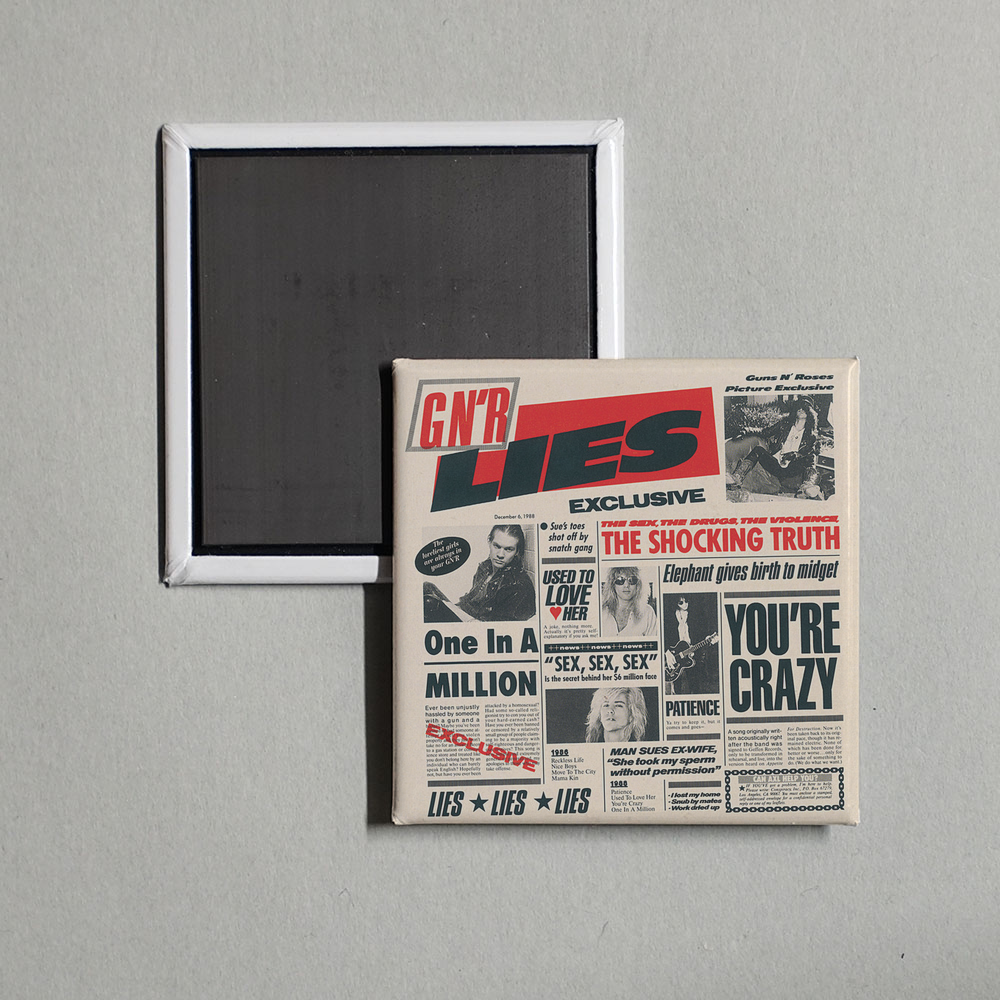 Guns N' Roses - G N' R Lies Album Cover Fridge Magnet