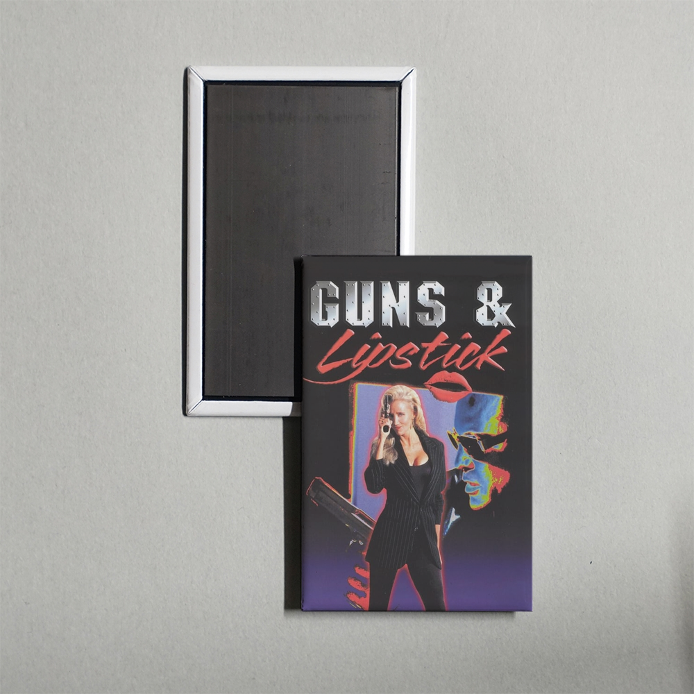 Guns & Lipstick Mini Movie Fridge Magnet