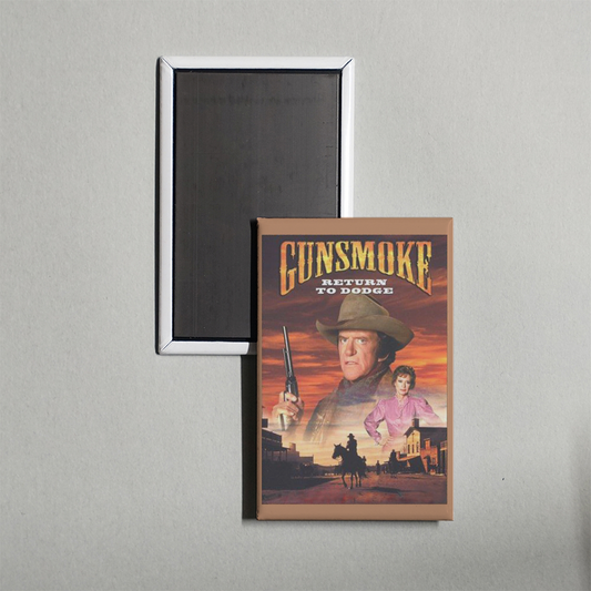 Gunsmoke Return to Dodge Mini Movie Fridge Magnet