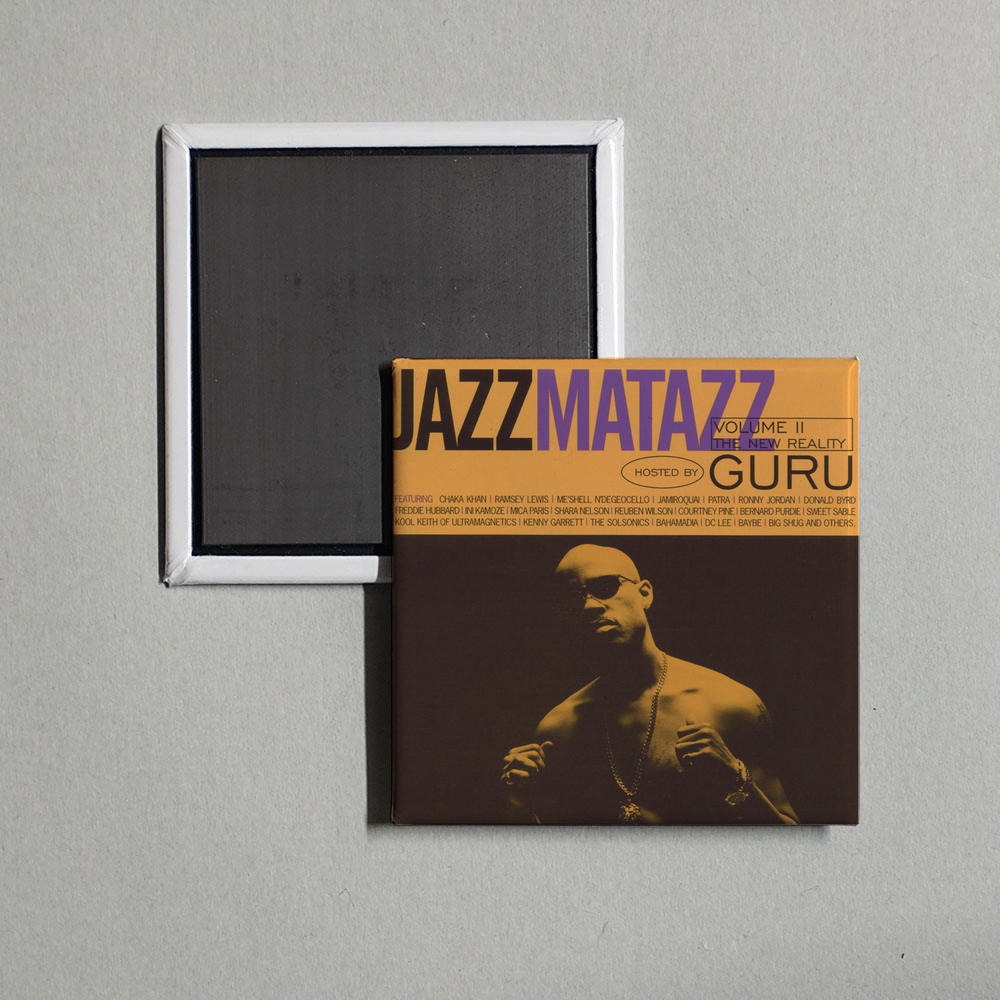 Guru - Jazzmatazz Volume II The New Reality Album Cover Fridge Magnet