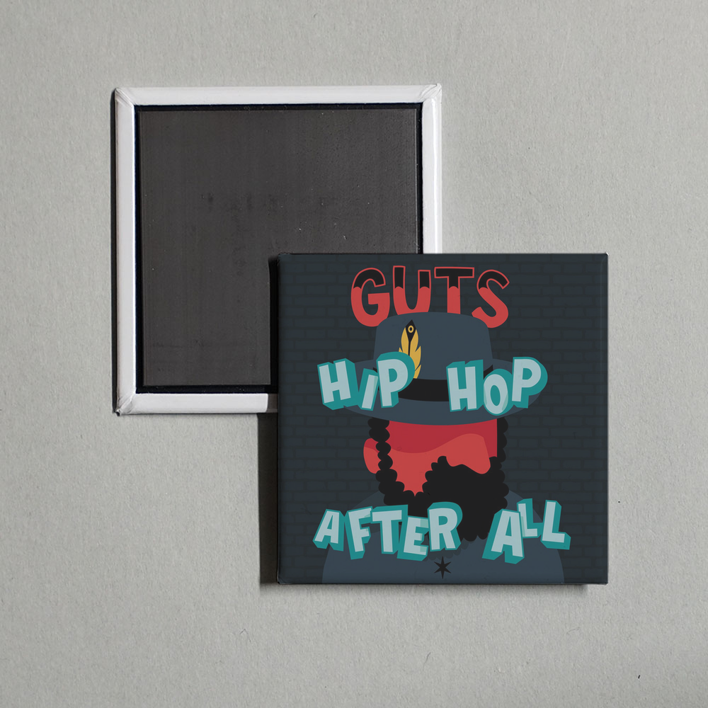 Guts - Hip Hop After All Album Cover Fridge Magnet