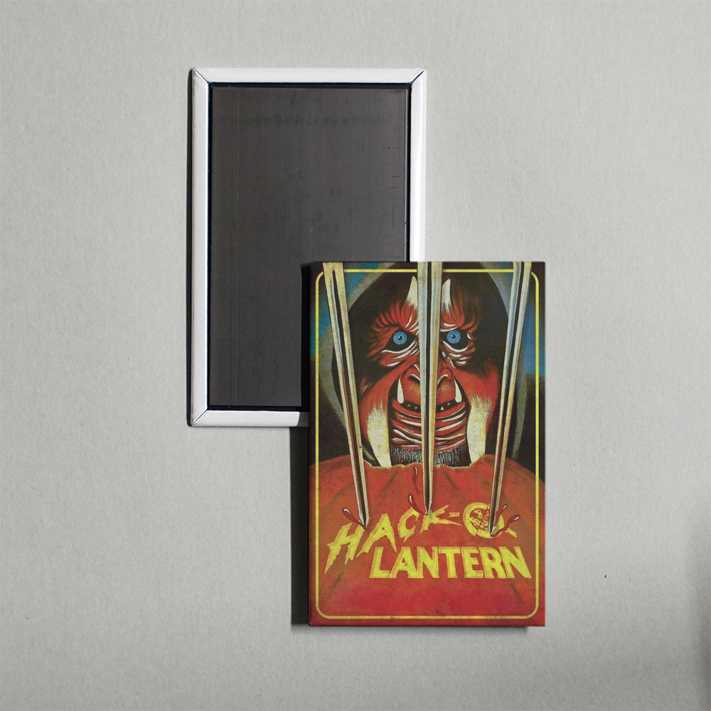 Hack-O-Lantern Mini Movie Fridge Magnet