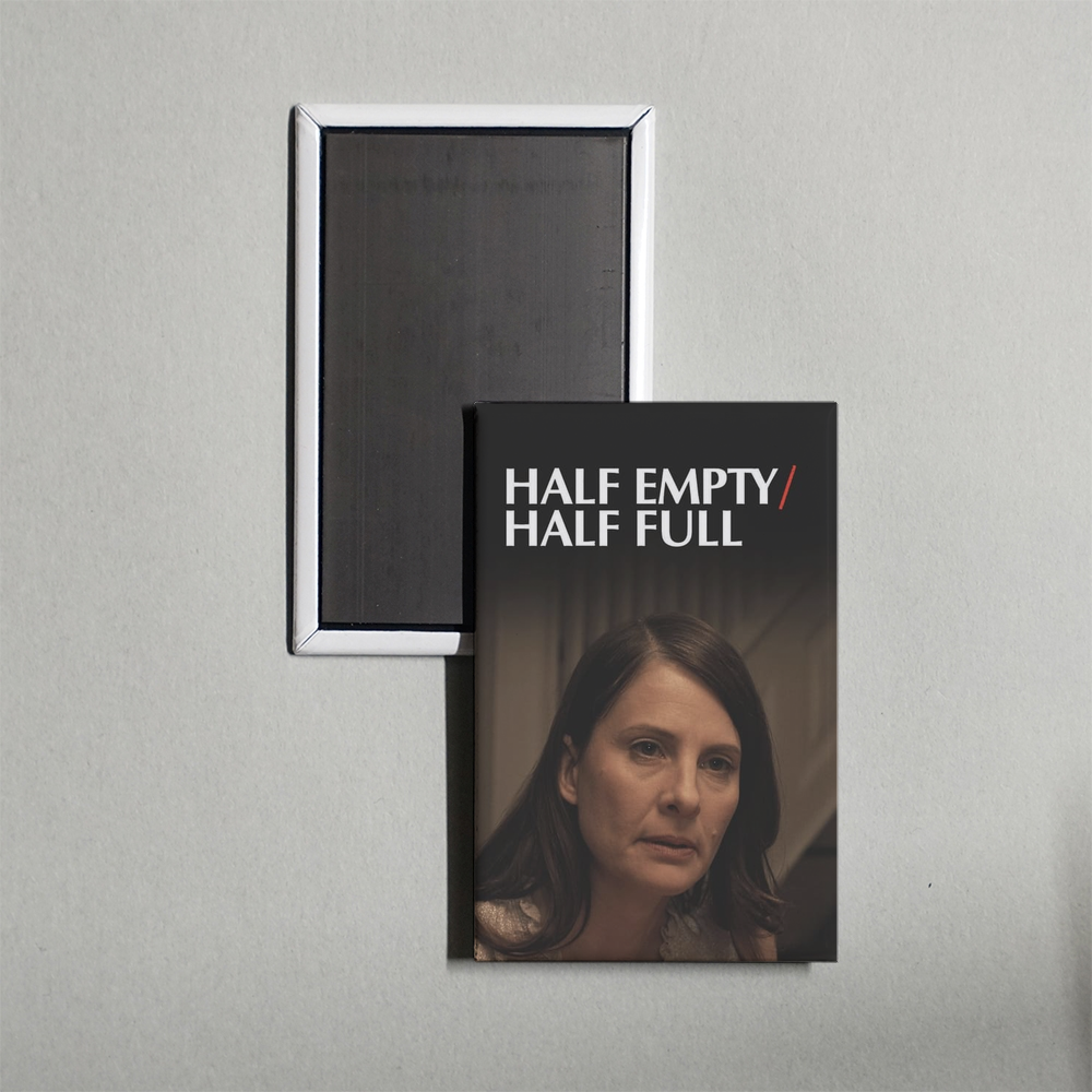 Half EmptyHalf Full Mini Movie Fridge Magnet