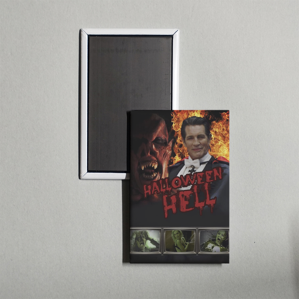 Halloween Hell Mini Movie Fridge Magnet