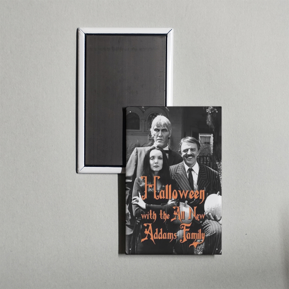 Halloween with the New Addams Family Mini Movie Fridge Magnet