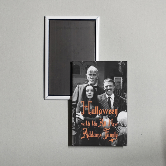 Halloween with the New Addams Family Mini Movie Fridge Magnet