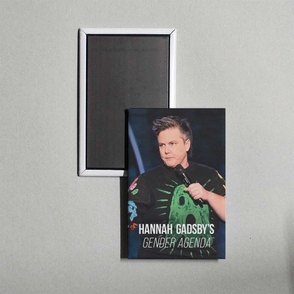 Hannah Gadsby's Gender Agenda Mini Movie Fridge Magnet