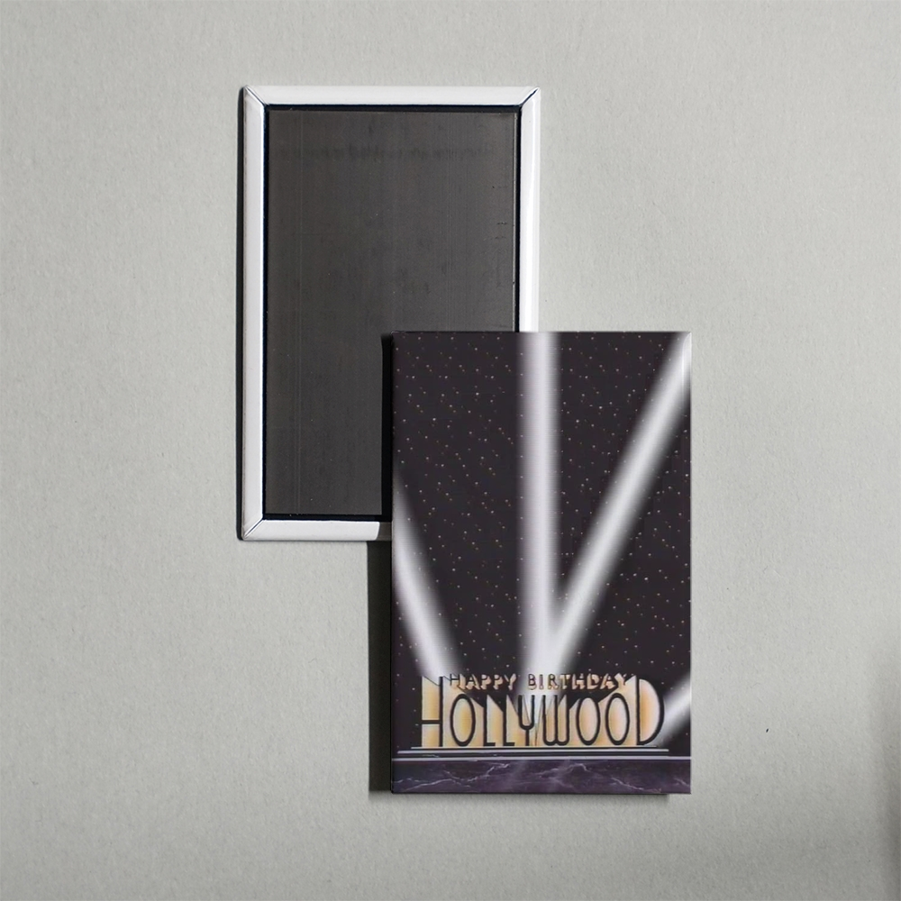 Happy 100th Birthday, Hollywood Mini Movie Fridge Magnet