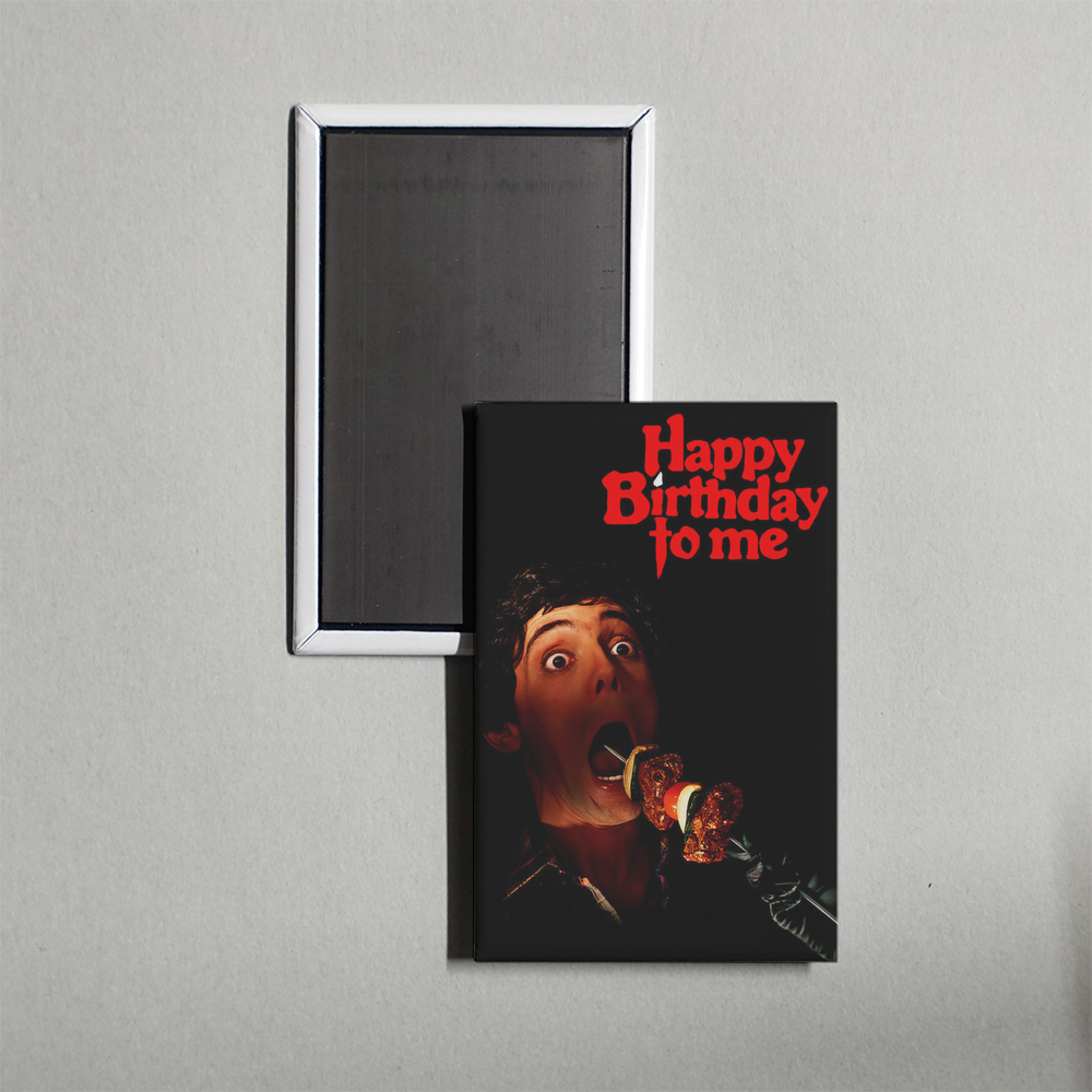 Happy Birthday to Me Mini Movie Fridge Magnet
