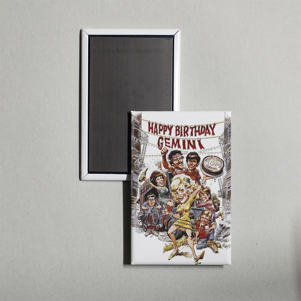 Happy Birthday, Gemini Mini Movie Fridge Magnet