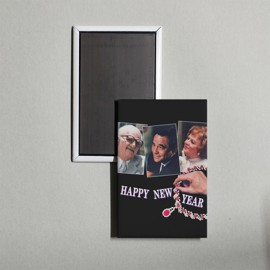 Happy New Year Mini Movie Fridge Magnet