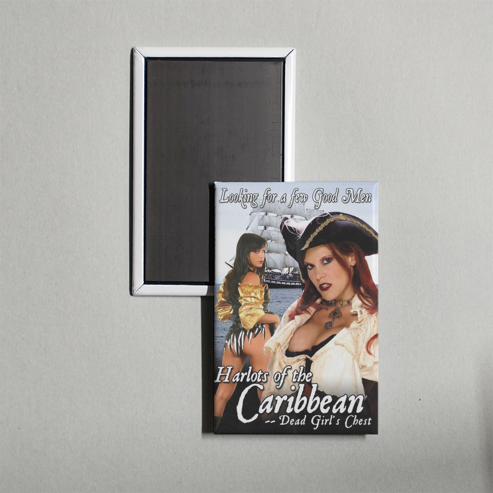 Harlots of the Caribbean Mini Movie Fridge Magnet