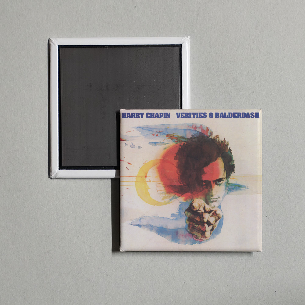Harry Chapin - Verities & Balderdash Album Cover Fridge Magnet