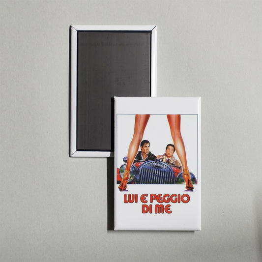 He's Worse than Me Mini Movie Fridge Magnet