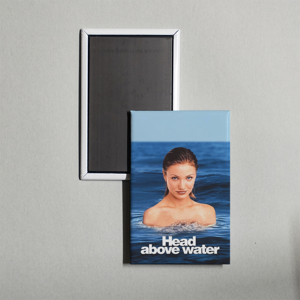 Head Above Water Mini Movie Fridge Magnet