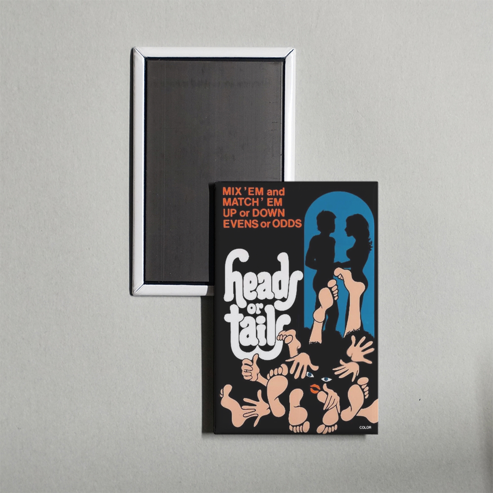 Heads or Tails Mini Movie Fridge Magnet