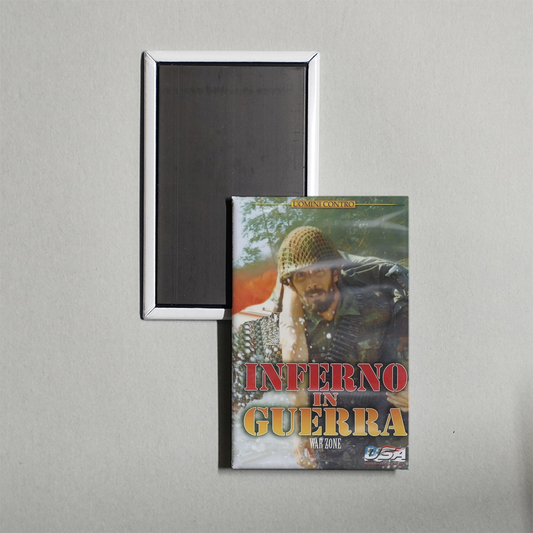 Hell on the Battleground Mini Movie Fridge Magnet