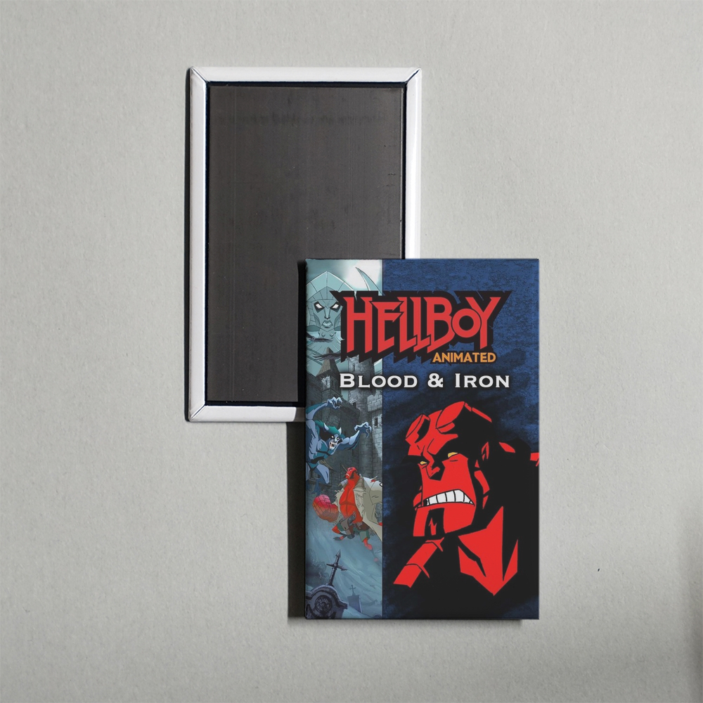 Hellboy Animated Blood and Iron Mini Movie Fridge Magnet