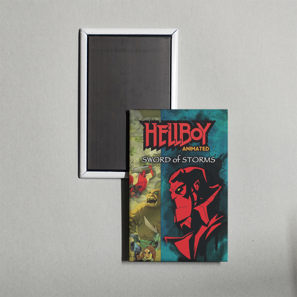 Hellboy Animated Sword of Storms Mini Movie Fridge Magnet