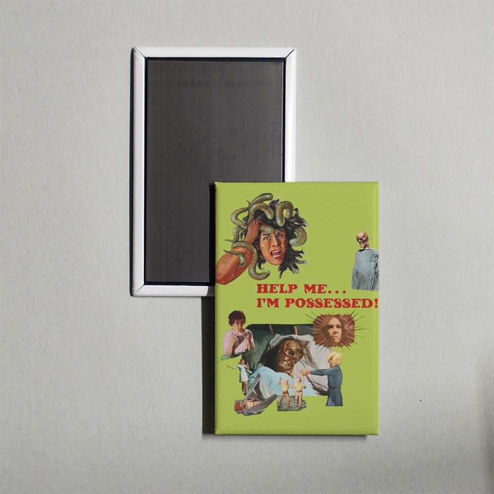 Help Me... I'm Possessed Mini Movie Fridge Magnet