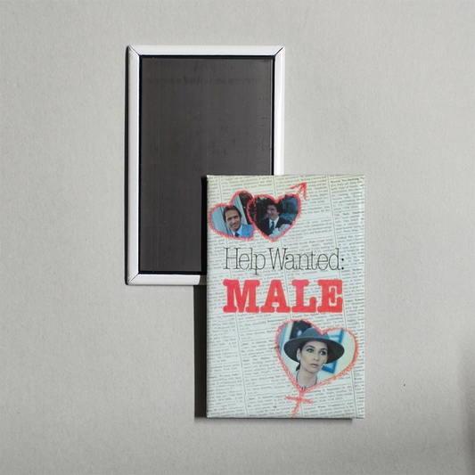 Help Wanted Male Mini Movie Fridge Magnet