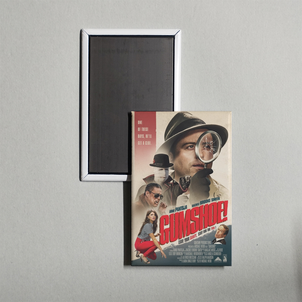 Help! My Gumshoe's an Idiot! Mini Movie Fridge Magnet
