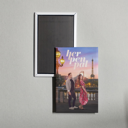 Her Pen Pal Mini Movie Fridge Magnet