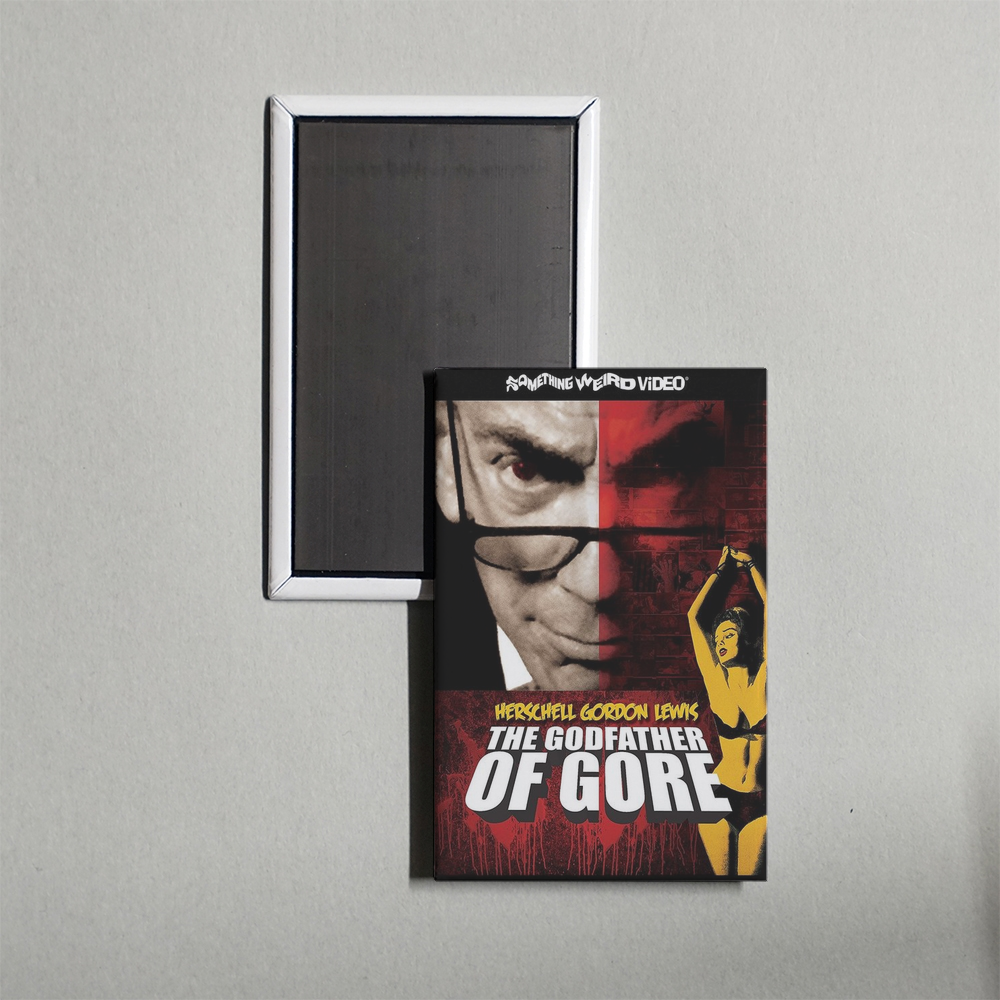 Herschell Gordon Lewis The Godfather of Gore Mini Movie Fridge Magnet