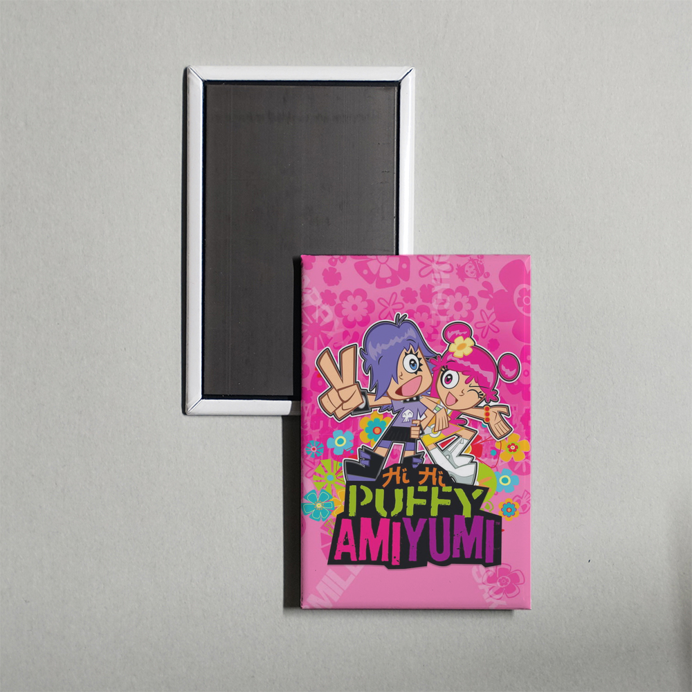 Hi Hi Puffy AmiYumi TV Show Fridge Magnet