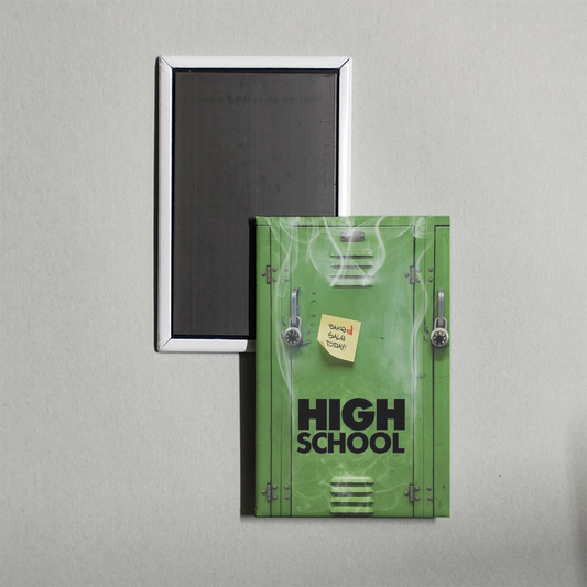 High School Mini Movie Fridge Magnet