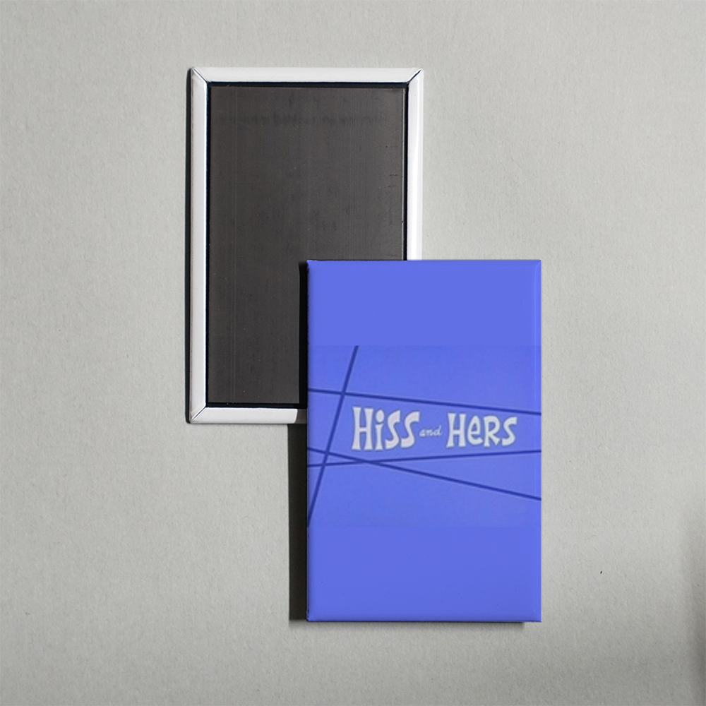 Hiss and Hers Mini Movie Fridge Magnet