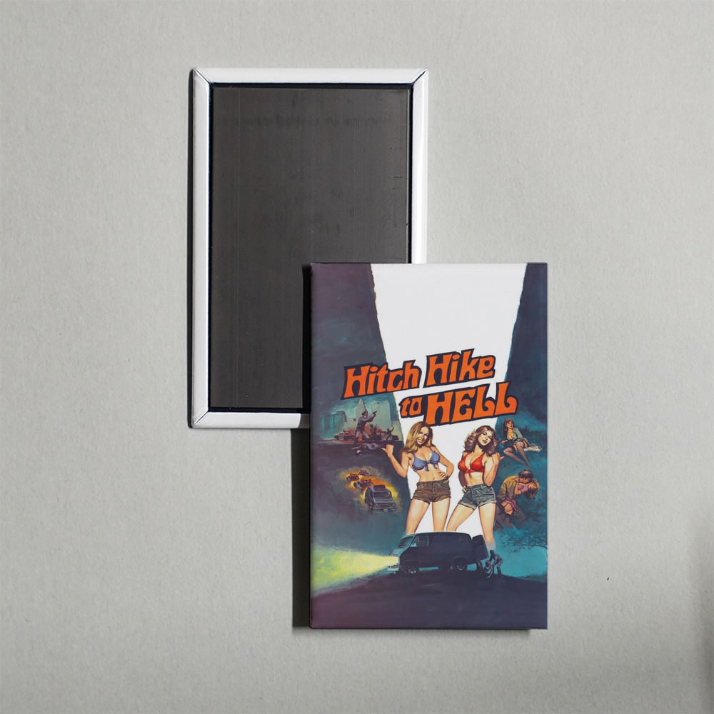 Hitch Hike to Hell Mini Movie Fridge Magnet